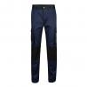 Pantalón de sarga multibolsillos bicolor 240 gm² en algodón 35% y poliéster 65% Vl njord