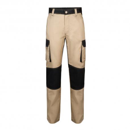 Pantalón de sarga multibolsillos bicolor 240 gm² en algodón 35% y poliéster 65% Vl njord