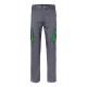 Pantalón elástico bicolor multibolsillos 240gm² en algodón 46% eme 38% y poliéster 16% Vl fides Ref.PS36031-GRIS