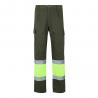 Pantalón de sarga bicolor 210 gm² forrado multibolsillos en algodón 20 % y poliéster 80 % Vl athena