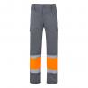 Pantalón de sarga bicolor 210 gm² forrado multibolsillos en algodón 20 % y poliéster 80 % Vl athena