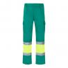 Pantalón de sarga bicolor 210 gm² forrado multibolsillos en algodón 20 % y poliéster 80 % Vl athena