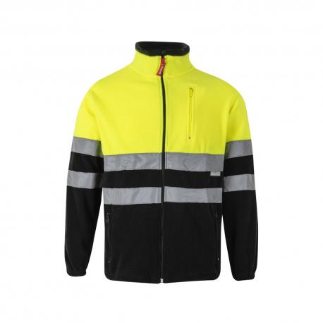 Chaqueta polar bicolor 280 gm² de poliéster 100% Vl eros large