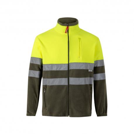 Chaqueta polar bicolor 280 gm² de poliéster 100% Vl eros large