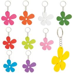 Llavero de madera happy flower( 1 pack 10 uds. )