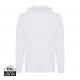 Sudadera con capucha ligera de algodón reciclado Iqoniq Rila Ref.XDT9404-BLANCO RECICLADO
