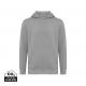 Sudadera con capucha ligera de algodón reciclado Iqoniq Rila Ref.XDT9404-BREZO CLARO ANTRACITA