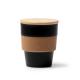 Vaso con cuerpo de PP reciclado LOVREN Ref.RVA1676-NEGRO 