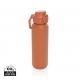 Botella deportiva Via RCS Re-steel con tapa bloqueable 600ML Ref.XDP43750-NARANJA 