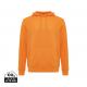 Sudadera con capucha ligera de algodón reciclado Iqoniq Rila Ref.XDT9404-NARANJA