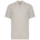 Polo ecorresponsable de punto piqué con hombros caídos hombre Ref.TTNS204-IVORY