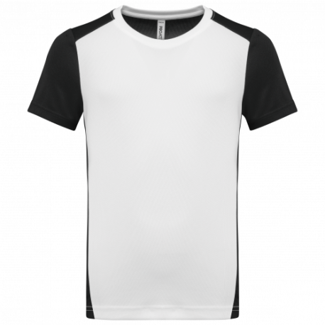 Camiseta de deporte ecorresponsable bicolor infantil