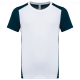 Camiseta de deporte ecorresponsable bicolor infantil Ref.TTPA4016-NAVAL BLANCA