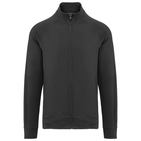Chaqueta de felpa de algodón mangas raglán unisex