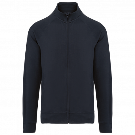 Chaqueta de felpa de algodón mangas raglán unisex