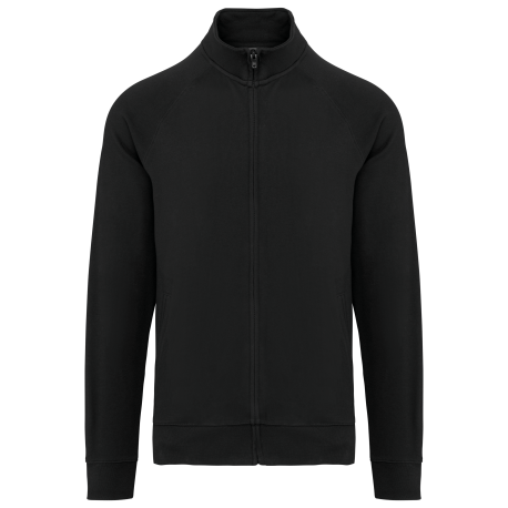 Chaqueta de felpa de algodón mangas raglán unisex