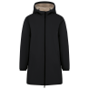 Chaqueta ecorresponsable impermeable con forro de sherpa unisex