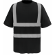 Camiseta alta visibilidad manga corta Ref.TTYHVJ410-NEGRO