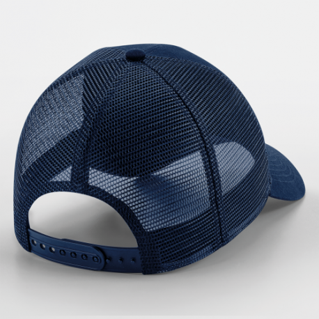 Gorra de rejilla con parche extraíble y ajustable en la parte trasera 