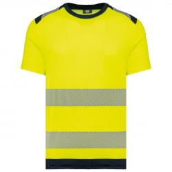 Camiseta de seguridad reciclada manga corta unisex