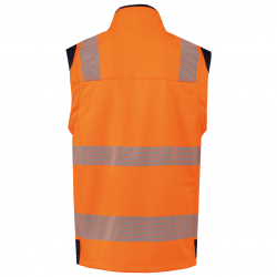 Chaleco de seguridad alta visibilidad reciclado con cremallera unisex