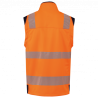 Chaleco de seguridad alta visibilidad reciclado con cremallera unisex