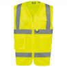 Chaleco de seguridad alta visibilidad reciclado con cremallera unisex