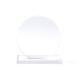 Trofeo de cristal de diseño circular con base rectangular VENKI Ref.RPR1704-TRANSPARENTE 