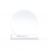 Trofeo de cristal de diseño circular con base rectangular VENKI