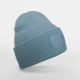 Gorro con solapa ancha y parche a tono Ref.TTB336R-AZUL POLVORIENTO 