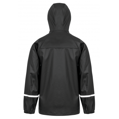 Chaqueta impermeable prism pu con bandas reflectantes