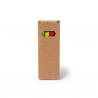 Set de 4 lápices en colores flúor con madera negra MARGA