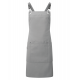 Delantal tipo peto con tirantes cruzados en la espalda clip 'n' clasp Ref.TTPR182-GRIS OSCURO 