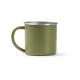 Taza realizada en acero inoxidable 304 reciclado DUNAS Ref.RTZ1798-VERDE OSCURO 