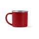 Taza realizada en acero inoxidable 304 reciclado DUNAS Ref.RTZ1798-ROJO 