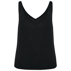 Camiseta de tirantes de lino mujer