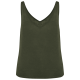 Camiseta de tirantes de lino mujer Ref.TTSP343-ORGANIC KHAKI