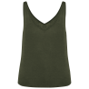 Camiseta de tirantes de lino mujer