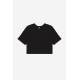 Camiseta crop mujer Ref.TTBE6482-NEGRO