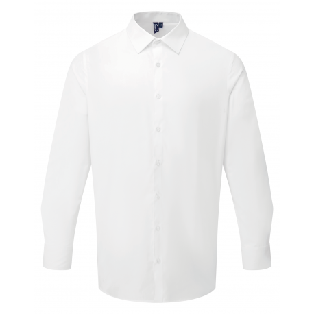 Camisa popelina recyclight manga larga hombre
