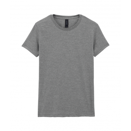 Camiseta softstyle mujer de algodón preencogido