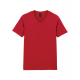 Camiseta de algodón softstyle cuello de pico hombre Ref.TTGI64V00-ROJO CEREZA