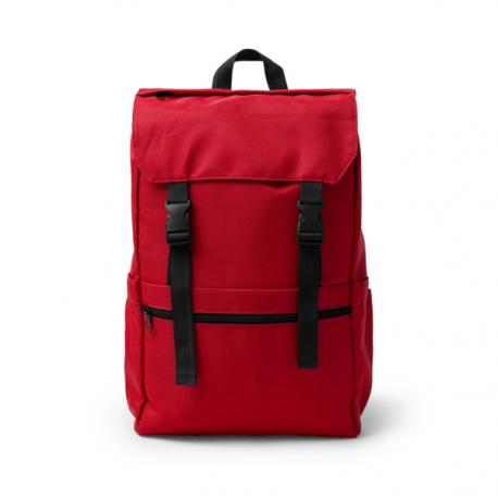 Mochila con solapa realizada en 600D RPET SOLAP