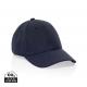 Gorra 6 paneles tejido jaspeado reciclado Milo AWARE™200 gr Ref.XDP45309-AZUL MARINO 