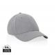 Gorra 6 paneles tejido jaspeado reciclado Milo AWARE™200 gr Ref.XDP45309-GRIS 