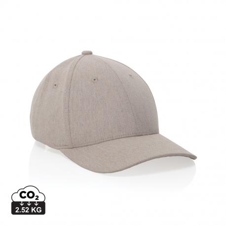 Gorra 6 paneles tejido jaspeado reciclado Milo AWARE™200 gr