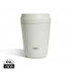 Taza Topl To Go de acero reciclado con tapa patentada 360 Ref.XDRBTGS8-BLANCO 