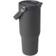 Vaso con aislamiento al vacío de cobre de acero inoxidable reciclado certificado RCS de 900 ml y con tapa de doble función Bronx Ref.PF100864-GRIS 