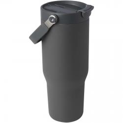 Vaso con aislamiento al vacío de cobre de acero inoxidable reciclado certificado RCS de 900 ml y con tapa de doble función Bronx