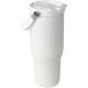 Vaso con aislamiento al vacío de cobre de acero inoxidable reciclado certificado RCS de 900 ml y con tapa de doble función Bronx Ref.PF100864-BLANCO 